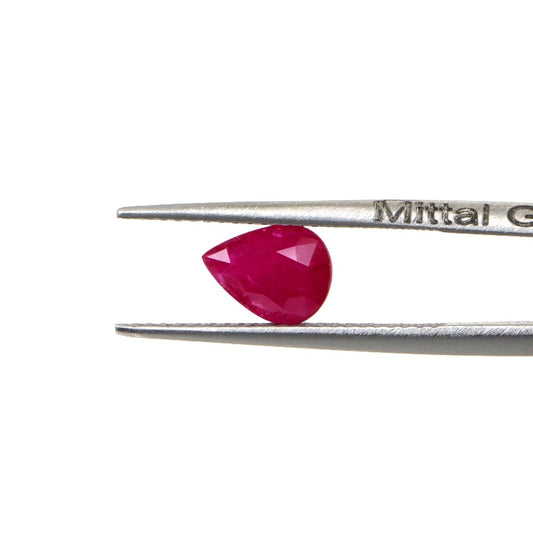 Natural Untreated Mozambique Ruby Calibrated Pears | 5x7mm & 6x8mm