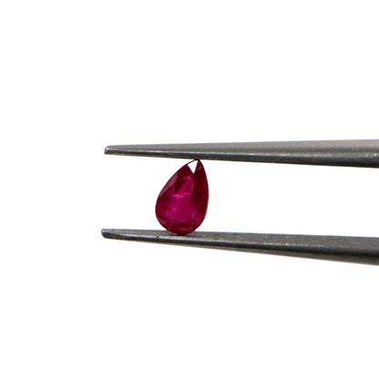 Natural Untreated Mozambique Ruby Calibrated Pears | 3x5mm & 4x6mm
