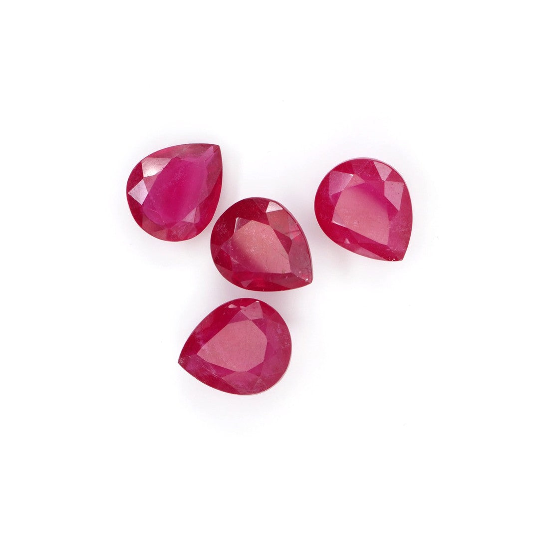 Natural Bangkok Ruby Calibrated Pears | 12x15mm & 13x15mm