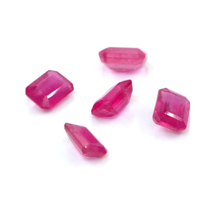Natural Bangkok Ruby Calibrated Octagons | 5x7mm & 6x8mm