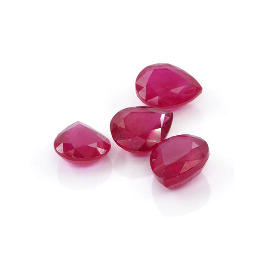 Natural Bangkok Ruby Calibrated Pears | 12x15mm & 13x15mm