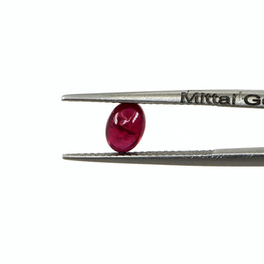 Natural Bangkok Ruby Calibrated Cabochon Ovals | 5x7mm & 6x8mm