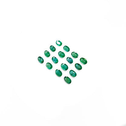 Natural Zambian Emerald Calibrated Ovals | 3x5mm & 6x4mm