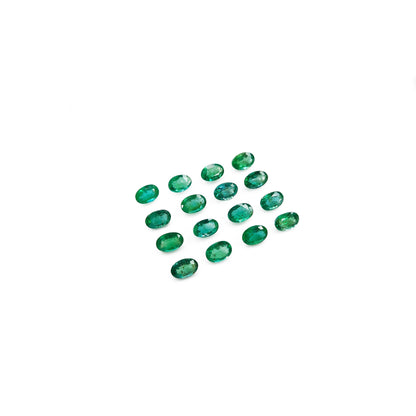 Natural Zambian Emerald Calibrated Ovals | 3x5mm & 6x4mm