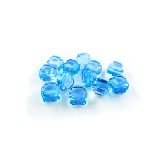 Natural Blue Topaz calibrated  Bottle Cork, 10mm