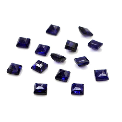 Natural Bangkok Blue Sapphire Calibrated Squares | 2mm & 2.5mm