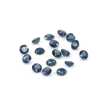 Natural Untreated Blue Sapphire Calibrated Rounds | 3mm & 3.5mm