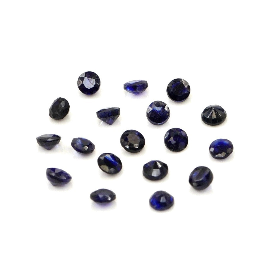 Natural Bangkok Blue Sapphire Calibrated Rounds | 2.5mm & 3mm