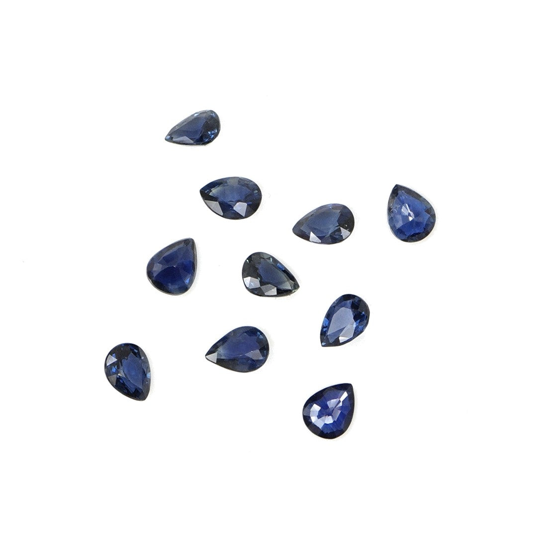 Natural Untreated Blue Sapphire Calibrated Ovals | 3x4mm & 4x5mm