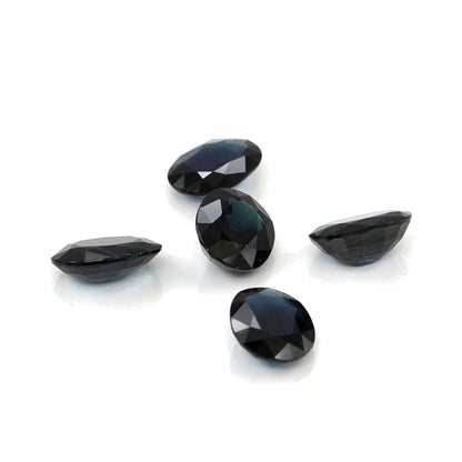 Natural Untreated Blue Sapphire Calibrated Ovals | 5x7mm & 6x8mm