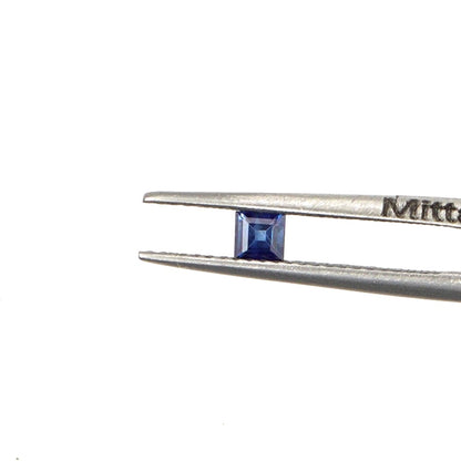 Natural Untreated Blue Sapphire Calibrated Squares | 3mm & 3.5mm