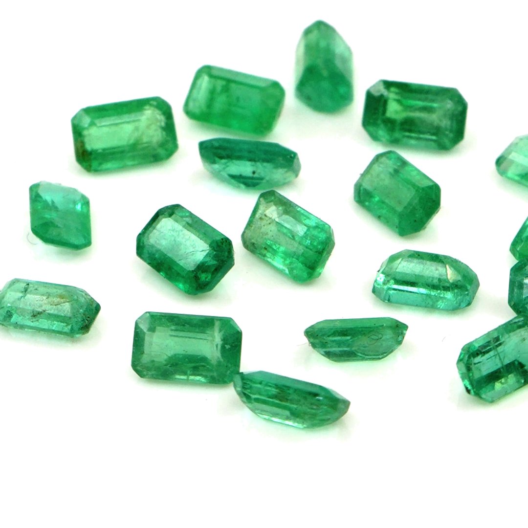 Natural Zambian Emerald Calibrated Octagons | 3x5mm & 4x6mm
