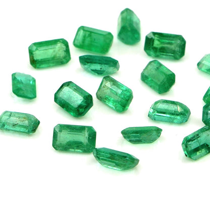 Natural Zambian Emerald Calibrated Octagons | 3x5mm & 4x6mm