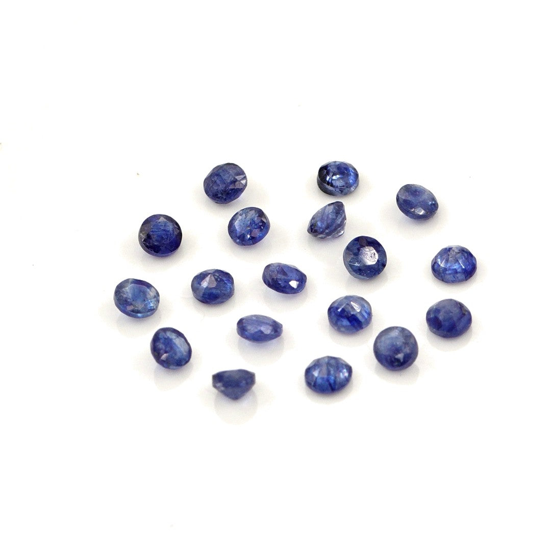 Natural Bangkok Blue Sapphire Calibrated Rounds | 2.5mm & 3mm