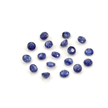 Natural Bangkok Blue Sapphire Calibrated Rounds | 2.5mm & 3mm