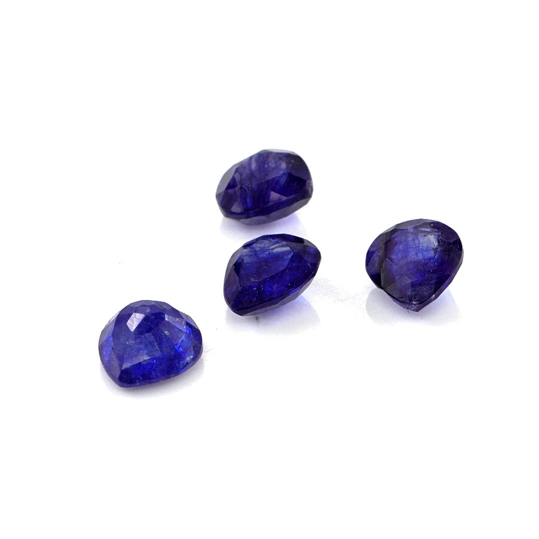 Natural Bangkok Blue Sapphire Calibrated Hearts | 5mm & 6mm