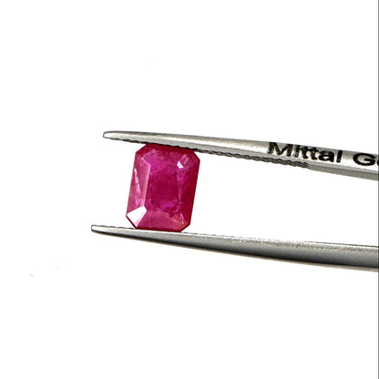 Natural Untreated Mozambique Ruby Calibrated Octagons | 5x7mm & 6x8mm