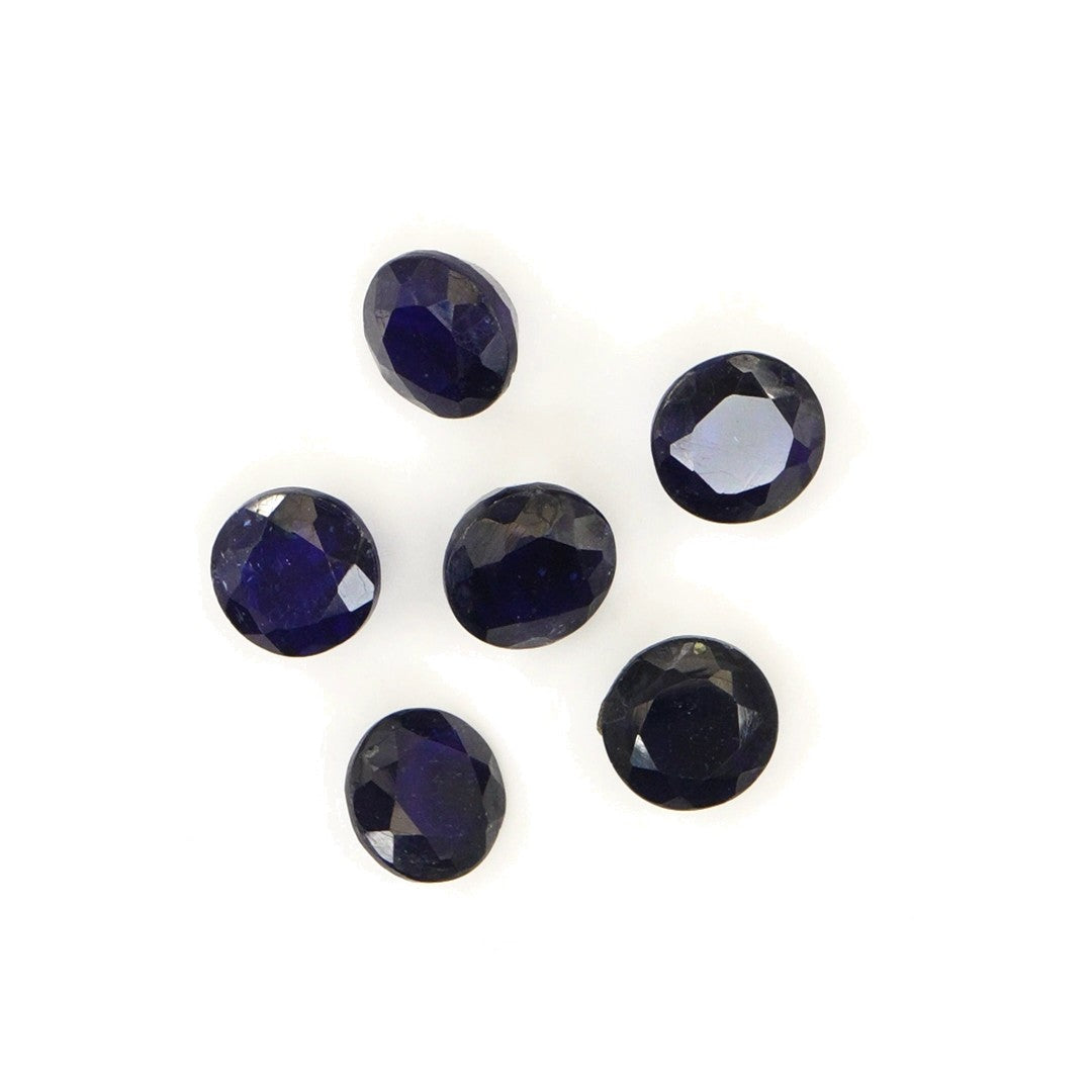 Natural Bangkok Blue Sapphire Calibrated Rounds | 7mm & 8mm