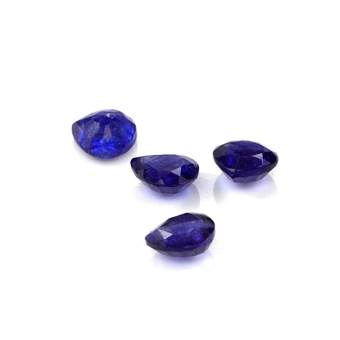Natural Bangkok Blue Sapphire Calibrated Hearts | 5mm & 6mm