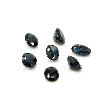 Natural Untreated Australian Teal Sapphire Calibrated Ovals | 5x6mm & 6x7mm