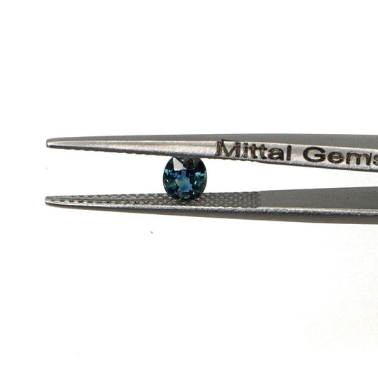 Natural Untreated Australian Teal Sapphire Calibrated Ovals | 3x4mm & 4x5mm