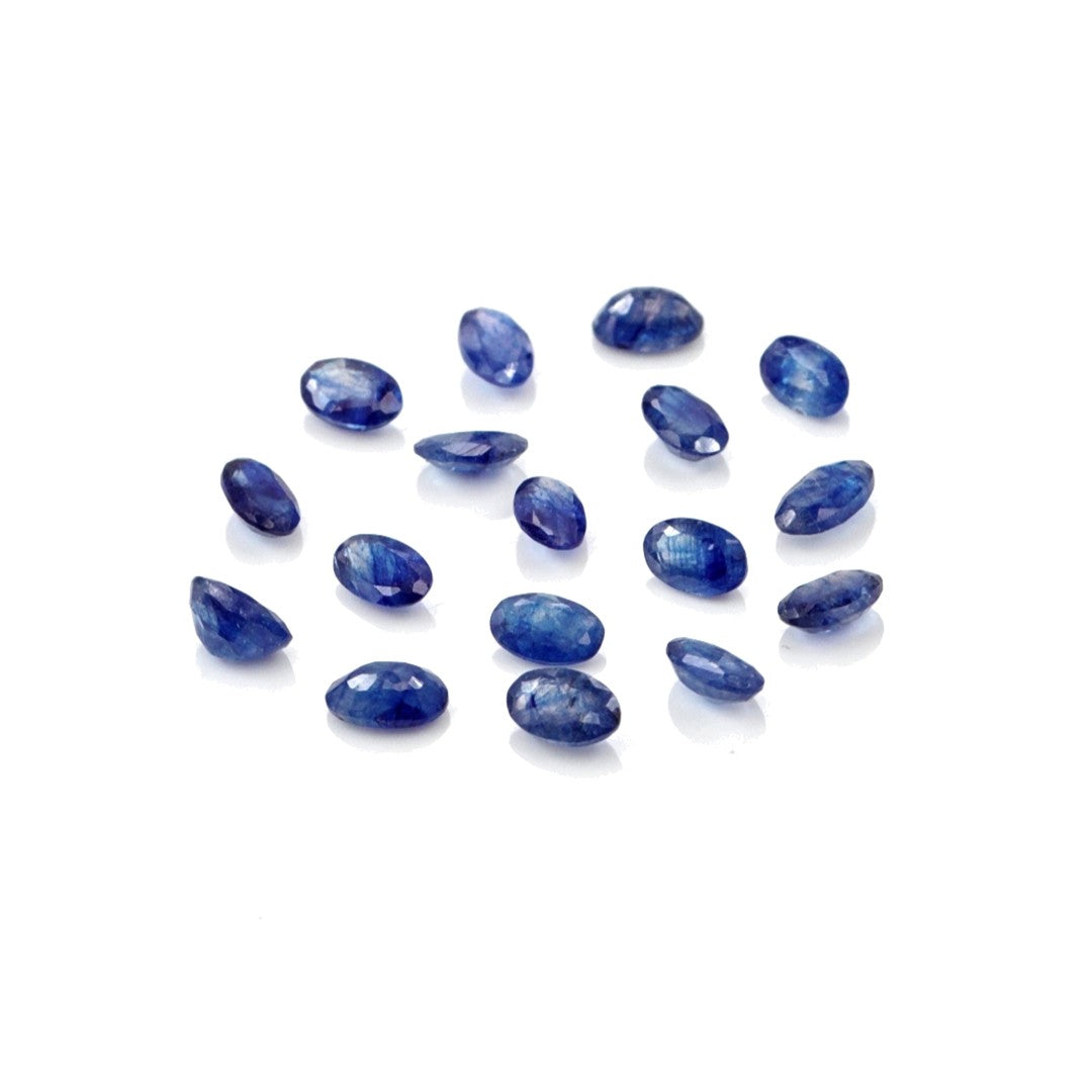 Natural Bangkok Blue Sapphire Calibrated Ovals | 3x5mm & 4x6mm
