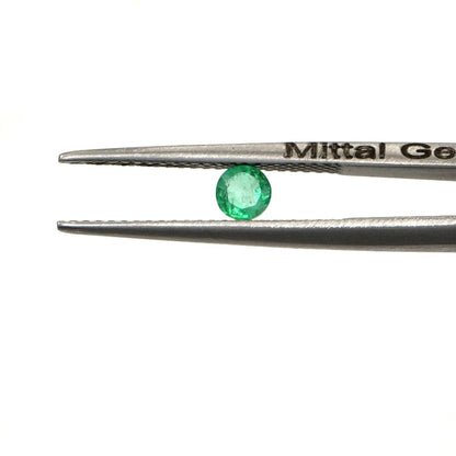 Natural Zambian Emerald Calibrated Rounds | 4mm & 4.5mm