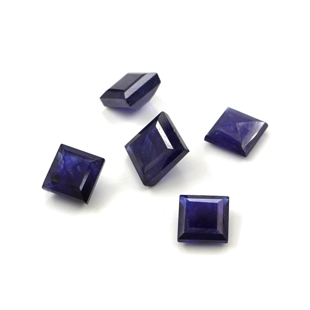 Natural Bangkok Blue Sapphire Calibrated Squares | 9mm & 10mm