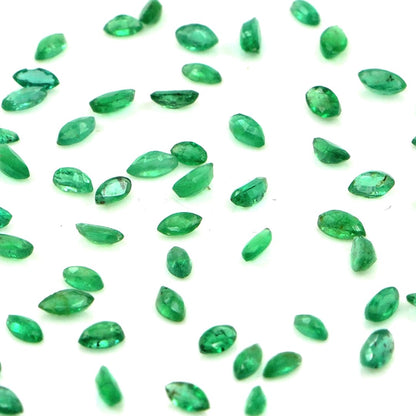 Natural Zambian Emerald Calibrated Marquise | 1.5x3mm & 2x4mm