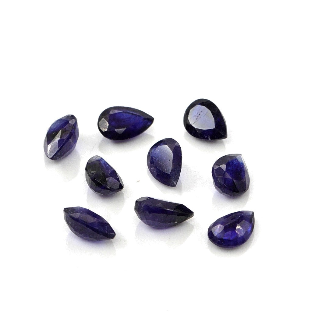 Natural Bangkok Blue Sapphire Calibrated Pears | 5x7mm & 6x8mm