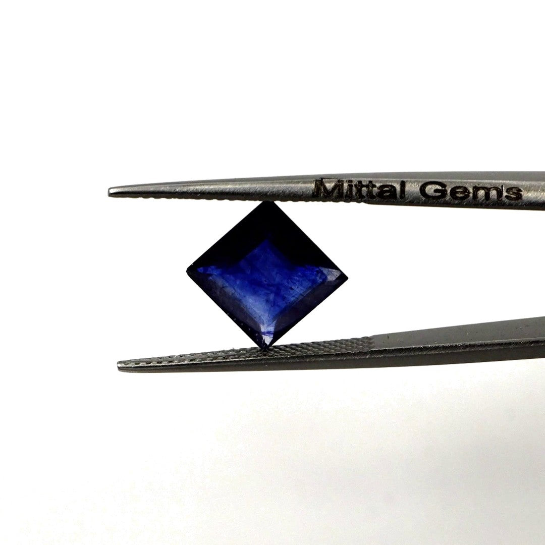 Natural Bangkok Blue Sapphire Calibrated Squares | 9mm & 10mm