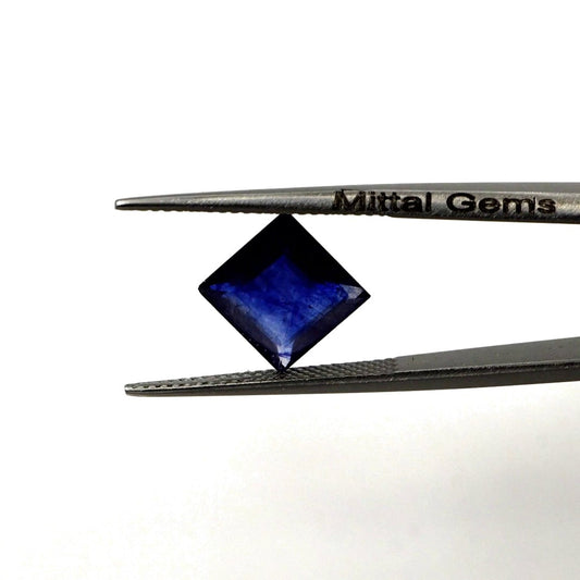 Natural Bangkok Blue Sapphire Calibrated Squares | 9mm & 10mm