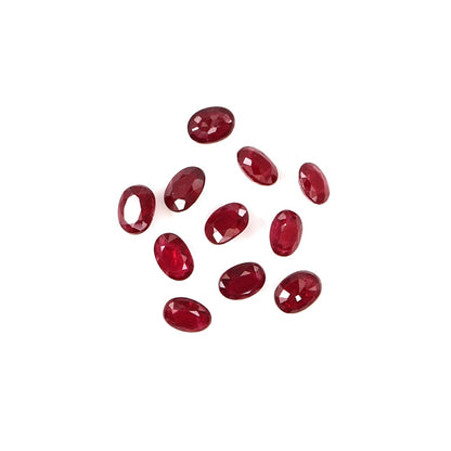 Natural Untreated African Ruby Calibrated Ovals | 2x3mm & 3x4mm