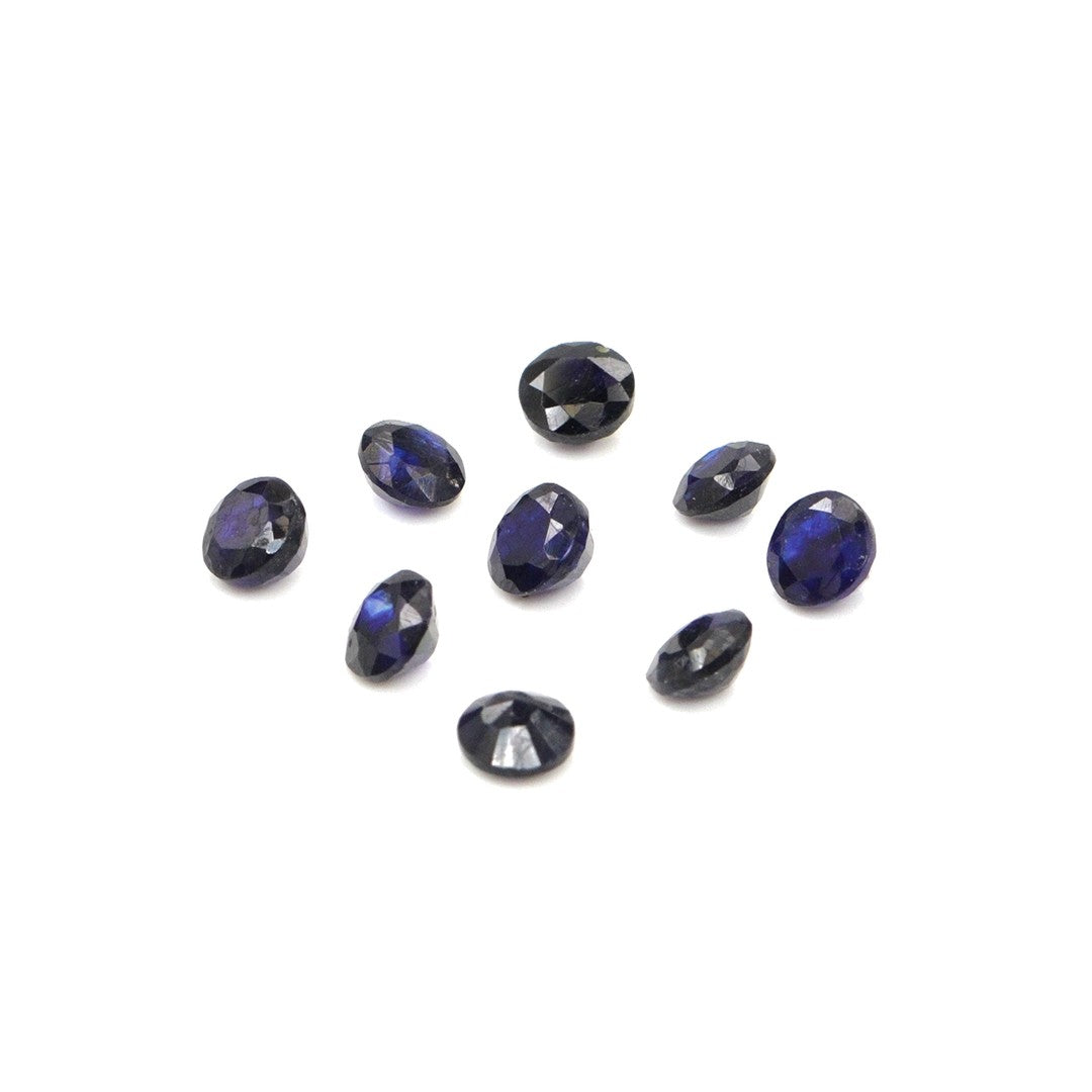 Natural Bangkok Blue Sapphire Calibrated Rounds | 4mm & 4.5mm