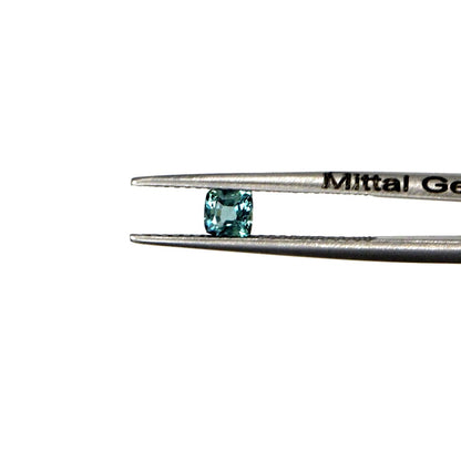 Natural Untreated Australian Teal Sapphire Calibrated Cushions | 4mm & 4.5mm