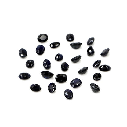 Natural Untreated Blue Sapphire Calibrated Ovals | 3x4mm & 4x5mm