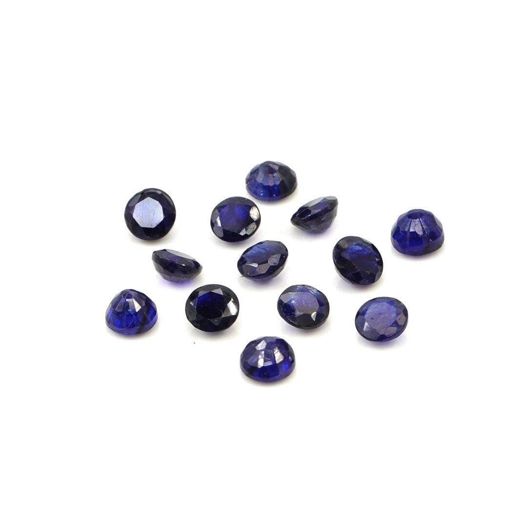 Natural Bangkok Blue Sapphire Calibrated Rounds | 4mm & 4.5mm