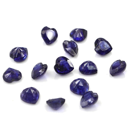 Natural Bangkok Blue Sapphire Calibrated Hearts | 4mm & 4.5mm
