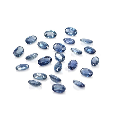 Natural Untreated Blue Sapphire Calibrated Ovals | 3x5mm & 4x6mm