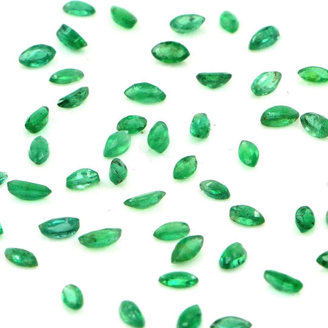 Natural Zambian Emerald Calibrated Marquise | 1.5x3mm & 2x4mm