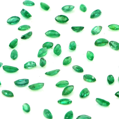 Natural Zambian Emerald Calibrated Marquise | 1.5x3mm & 2x4mm