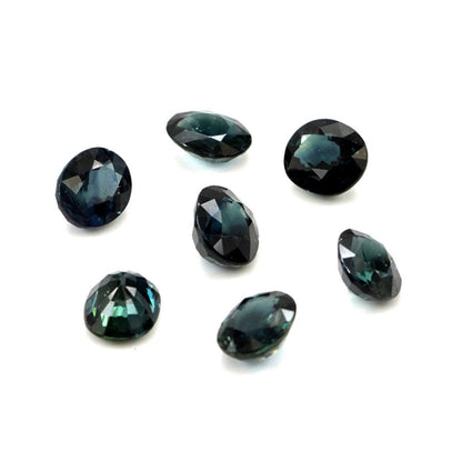 Natural Untreated Australian Teal Sapphire Calibrated Ovals | 5x7mm & 6x8mm