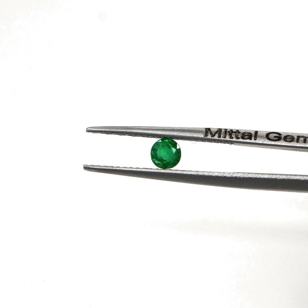 Natural Zambian Emerald Calibrated Rounds | 4mm & 4.5mm
