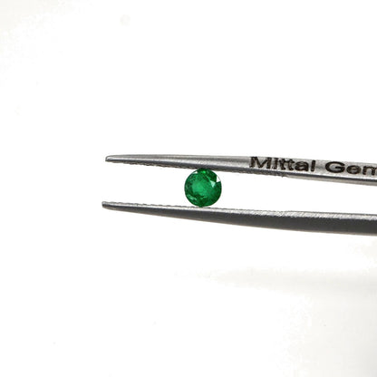 Natural Zambian Emerald Calibrated Rounds | 4mm & 4.5mm