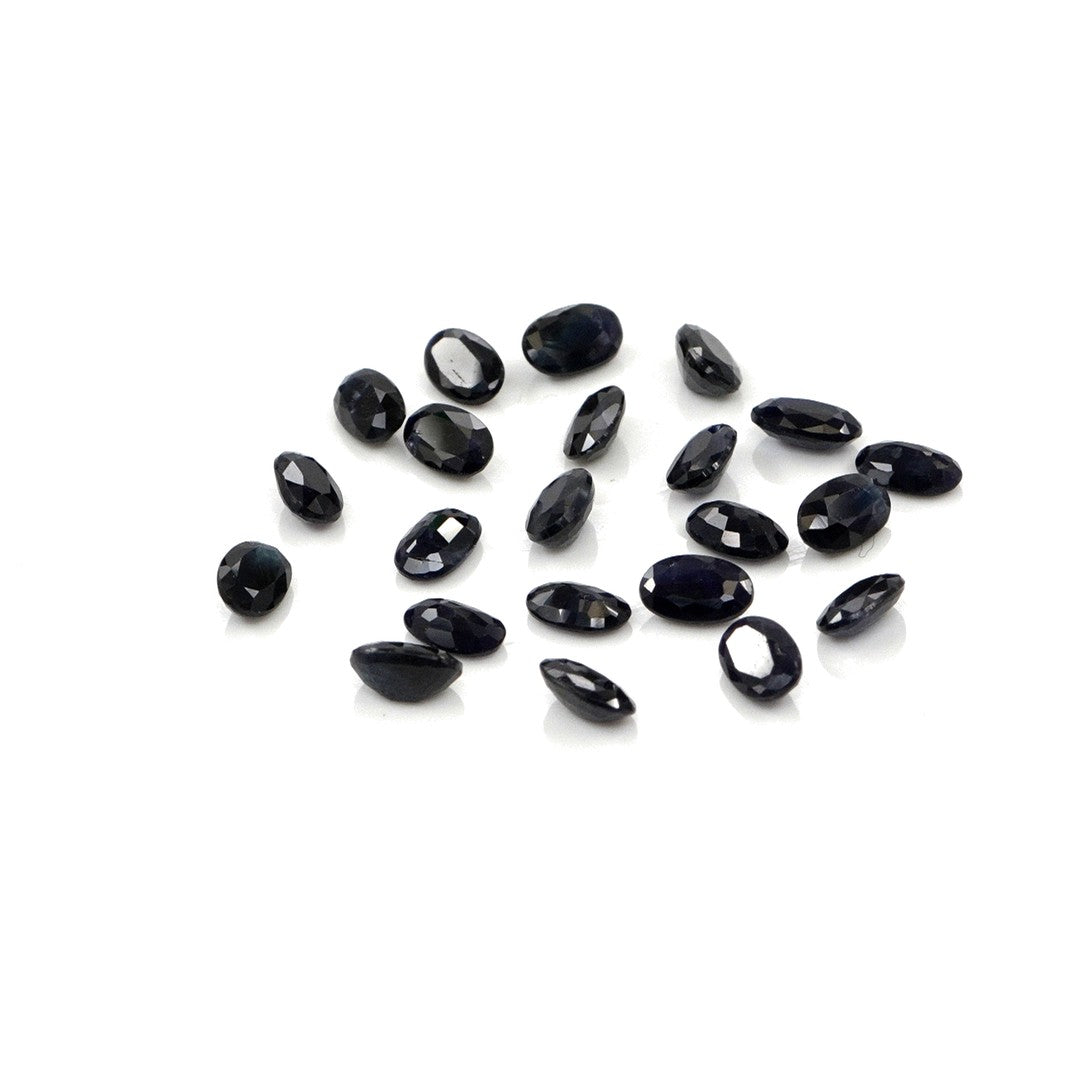 Natural Untreated Blue Sapphire Calibrated Ovals | 3x5mm & 4x6mm