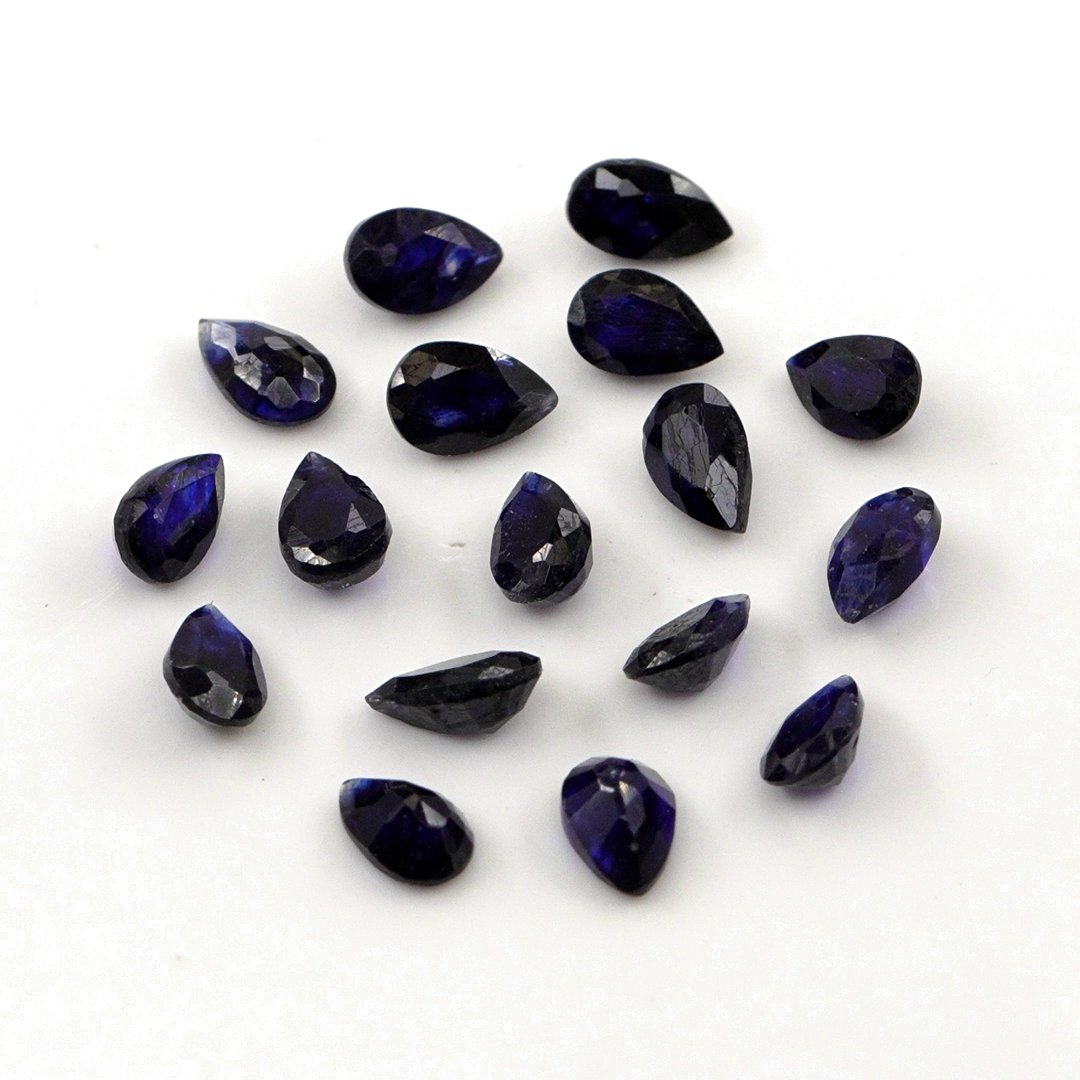 Natural Bangkok Blue Sapphire Calibrated Pears | 3x5mm & 4x6mm