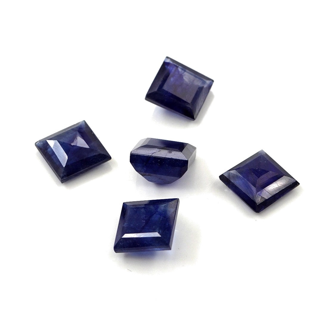 Natural Bangkok Blue Sapphire Calibrated Squares | 9mm & 10mm