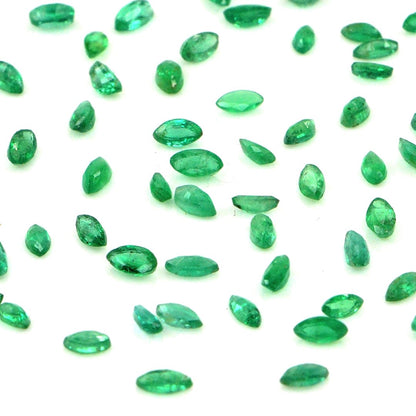 Natural Zambian Emerald Calibrated Marquise | 1.5x3mm & 2x4mm
