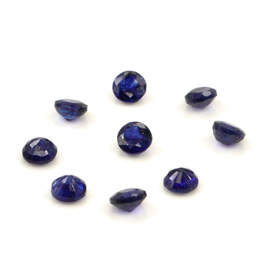 Natural Bangkok Blue Sapphire Calibrated Rounds | 3mm & 3.5mm