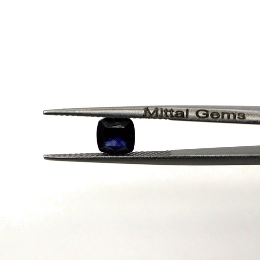 Natural Bangkok Blue Sapphire Loose Cushion Cut | 7mm & 7.5mm BS-C14 Picture-2